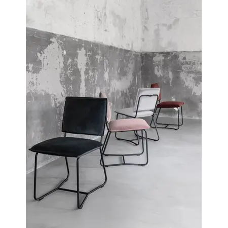 So True by Troubadour Eetkamerstoel Icone velvet donkergrijs