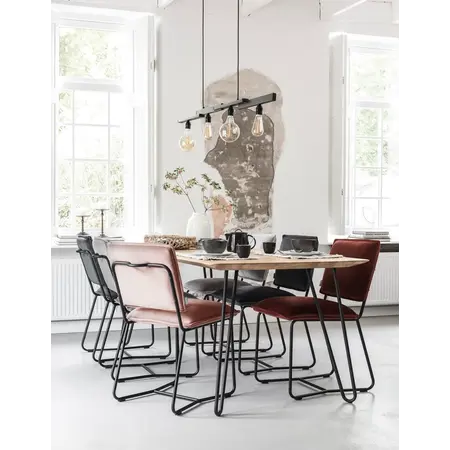 So True by Troubadour Eetkamerstoel Icone velvet donkergrijs