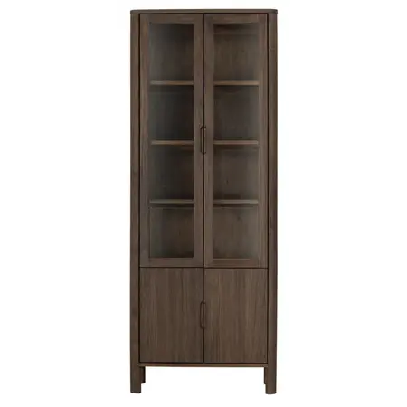 Vitrinekast Forte bruin