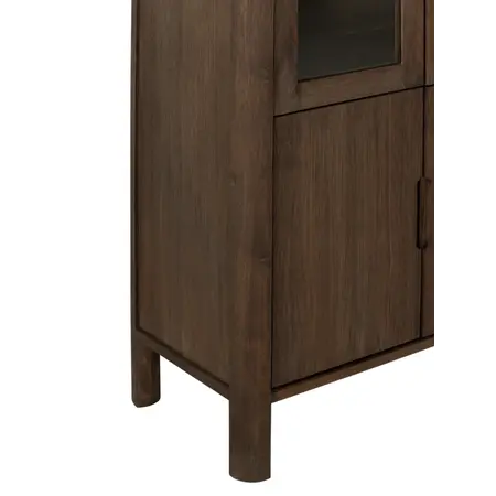 Vitrinekast Forte bruin