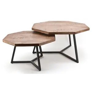 Salontafel Octavia naturel, set van 2