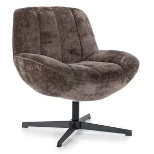 Draaifauteuil Dionne bruin