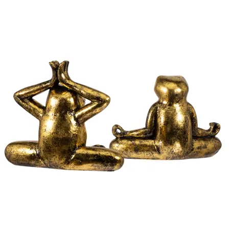 So True by Troubadour Yoga Kikkers vintage goud, set van 2