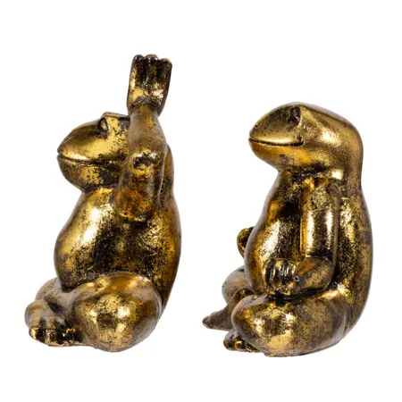 So True by Troubadour Yoga Kikkers vintage goud, set van 2