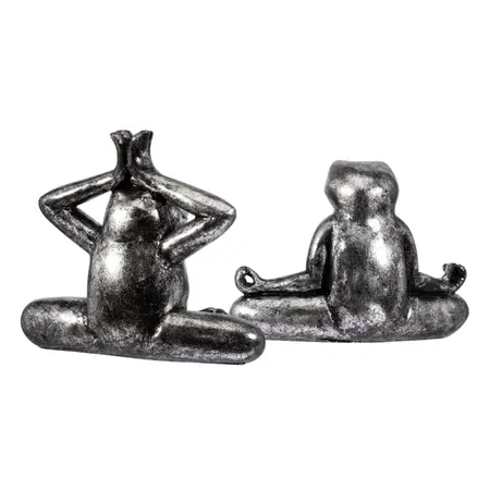 So True by Troubadour Yoga Kikkers vintage zilver, set van 2