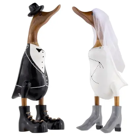 So True by Troubadour Bruid en Bruidegom Duck, set van 2