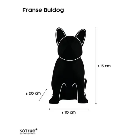 So True by Troubadour Franse Buldog mat zwart