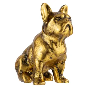 Franse Buldog vintage goud