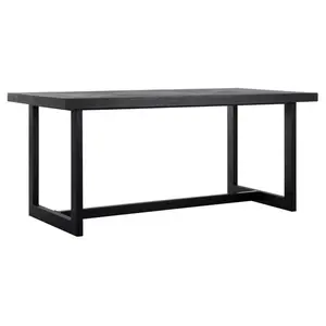 Eettafel Parket zwart 175 cm