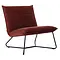 So True by Troubadour Fauteuil Lotus velvet wijnrood