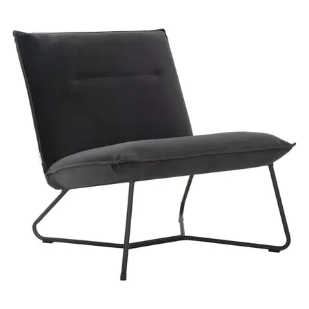 So True by Troubadour Fauteuil Lotus velvet donkergrijs