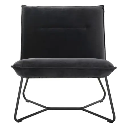 So True by Troubadour Fauteuil Lotus velvet donkergrijs