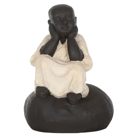 So True by Troubadour Dreaming Monk op een rots