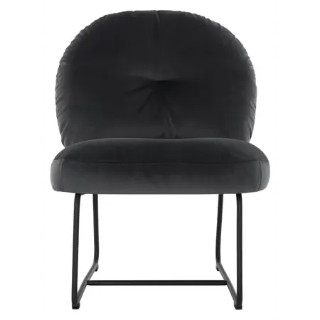 Must Living Must Living fauteuil Bouton donkergrijs