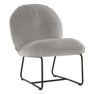 Must Living fauteuil Bouton lichtgrijs