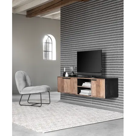 Must Living Must Living fauteuil Bouton lichtgrijs