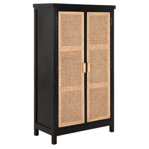 MUST Living bergkast Provence black natural