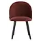 So True by Troubadour Eetkamerstoel Flow velvet wijnrood