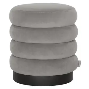 Poef Ring Ring lichtgrijs small