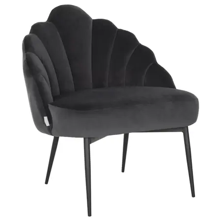 So True by Troubadour Fauteuil Rivoli velvet donkergrijs