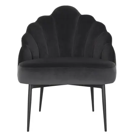 So True by Troubadour Fauteuil Rivoli velvet donkergrijs