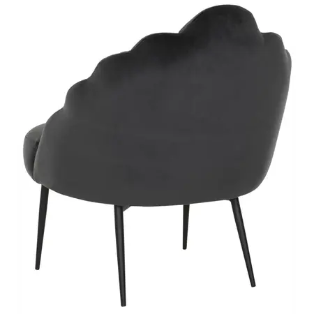 So True by Troubadour Fauteuil Rivoli velvet donkergrijs