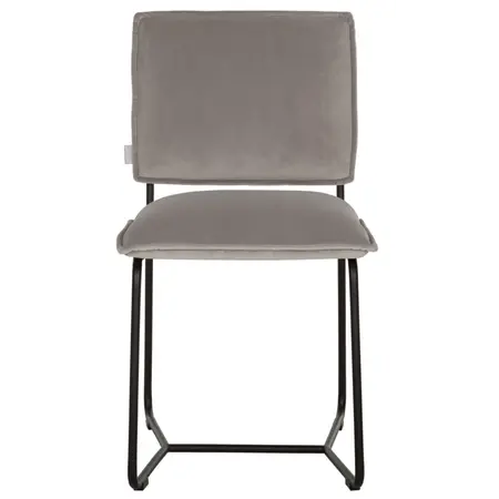 So True by Troubadour Eetkamerstoel Icone velvet lichtgrijs