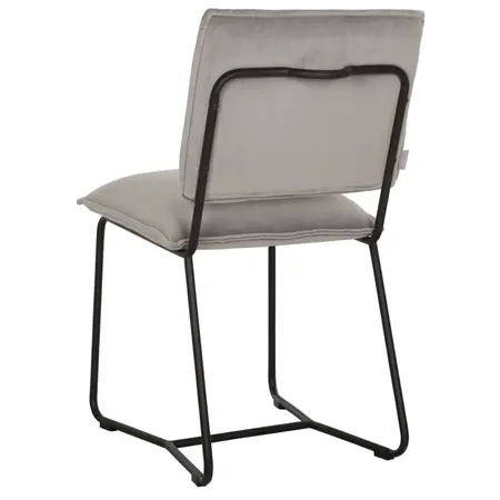 So True by Troubadour Eetkamerstoel Icone velvet lichtgrijs