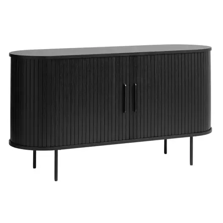 Dressoir Barber zwart 140 cm