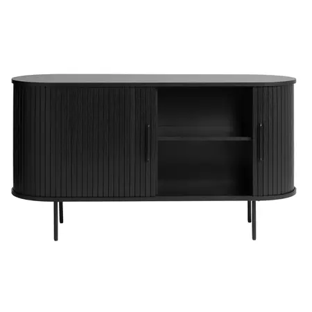 Dressoir Barber zwart 140 cm