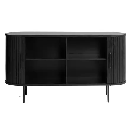 Dressoir Barber zwart 140 cm