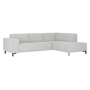 Loungebank Romy boucle lichtgrijs