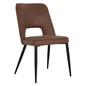 Eetkamerstoel Clip cognac