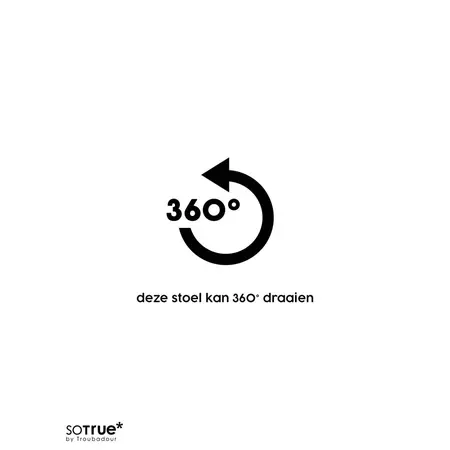 So True by Troubadour Eetkamerstoel Glamour lichtgrijs