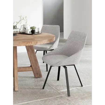 So True by Troubadour Eetkamerstoel Glamour lichtgrijs