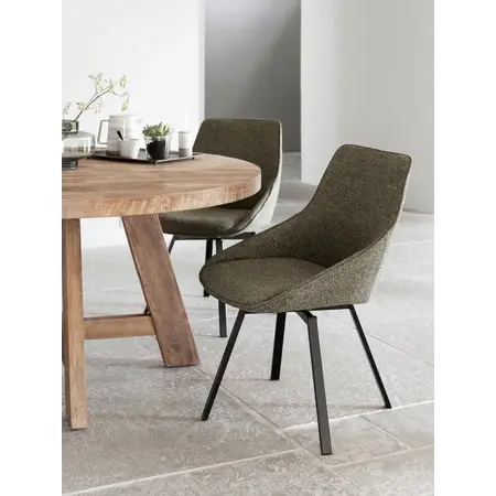 So True by Troubadour Eetkamerstoel Glamour groen