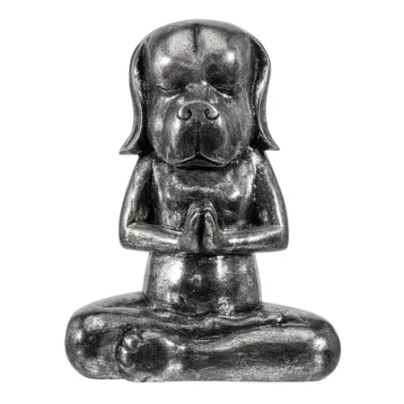 So True by Troubadour Yoga hond vintage zilver