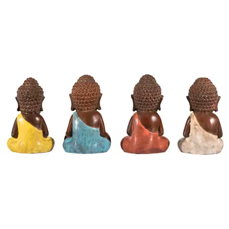 So True by Troubadour Buddha Thailand Meditatie, set van 4