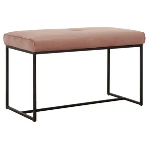 Eetkamerbank Mirage velvet roze