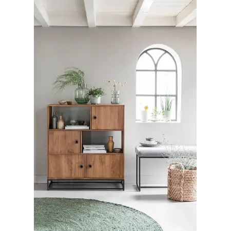 So True by Troubadour Eetkamerbank Mirage rib lichtgrijs