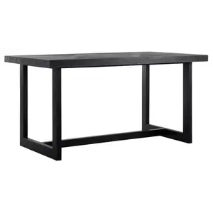 Eettafel Parket zwart 150 cm