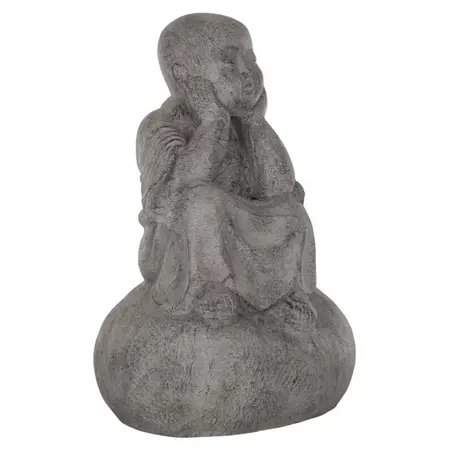 So True by Troubadour Dreaming Monk op een rots