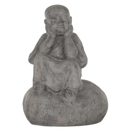 So True by Troubadour Dreaming Monk op een rots