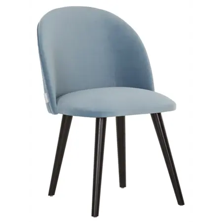 So True by Troubadour Eetkamerstoel Flow velvet ijsblauw