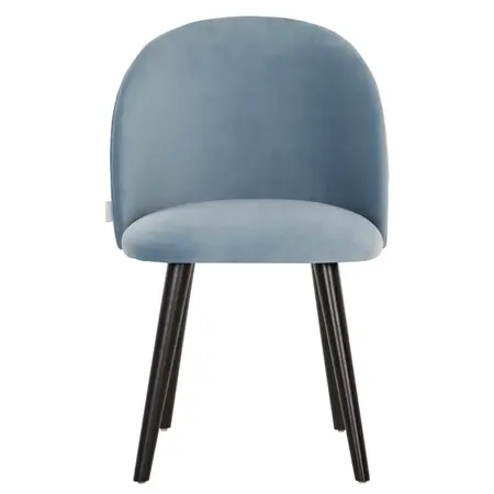 So True by Troubadour Eetkamerstoel Flow velvet ijsblauw