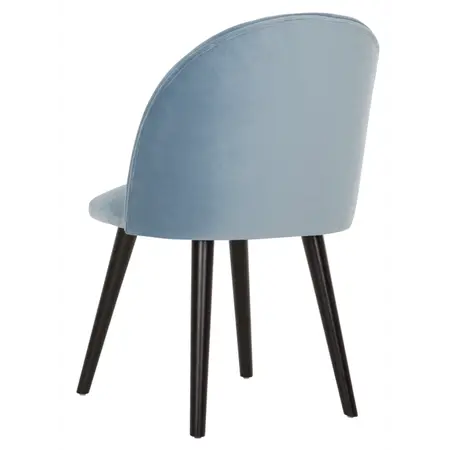 So True by Troubadour Eetkamerstoel Flow velvet ijsblauw