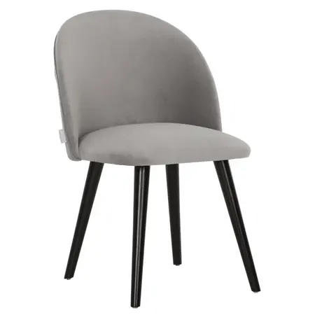 So True by Troubadour Eetkamerstoel Flow velvet lichtgrijs