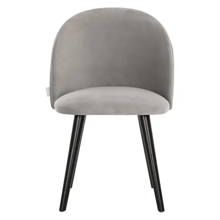 So True by Troubadour Eetkamerstoel Flow velvet lichtgrijs