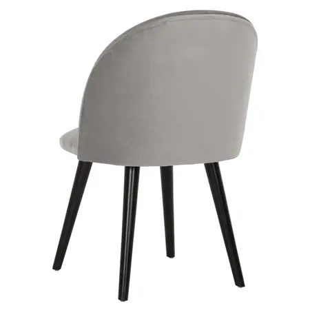 So True by Troubadour Eetkamerstoel Flow velvet lichtgrijs
