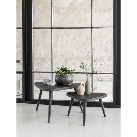 So True by Troubadour Salontafel Triangle zwart, set van 2